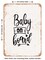 DECORATIVE METAL SIGN - Baby On Board - 3 - Vintage Rusty Look